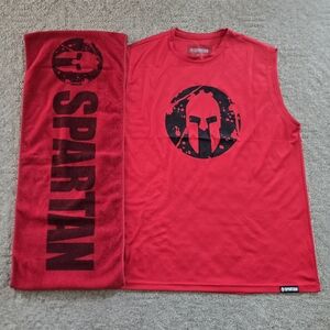 🏅Spartan Race Muscle Tank & Towel